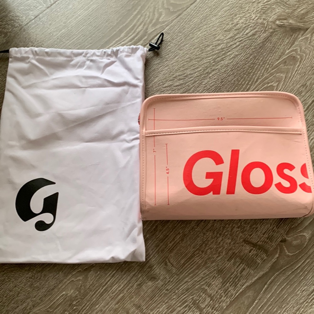 Glossier beauty bag